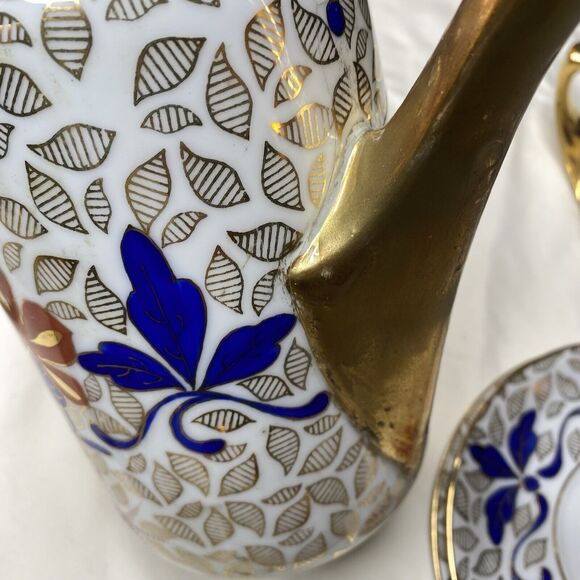 G&H Czechoslovakia Vienna Style Porcelain Demitasse Dinner Coffee Tea Set - Picture 7 of 12